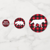 Rustikale Wildnis & Tiere Kariertes Abenteuer Konfetti (Vorderseiten)