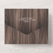 Rustikale Wildwälder Hochzeit in einem I All In One Einladung (Rückseite)