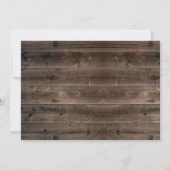 Rustikale Windel- & Holzladderdusche Einladung (Rückseite)