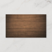 Rustikale Windelkreuze Holzleuchten Gläser Elegant Begleitkarte (Rückseite)