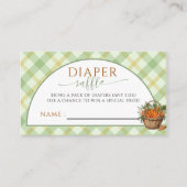 Rustikale Windelwüstenraffle für einheimische Baue Begleitkarte (Vorderseite)