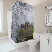 Rustikale Windmühle Duschvorhang (Beispiel)