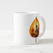 Rustikale Windmühle im Herbstglühen Jumbo-Tasse (Vorderseite Rechts)