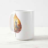 Rustikale Windmühle im Herbstglühen Kaffeetasse (Vorderseite Links)
