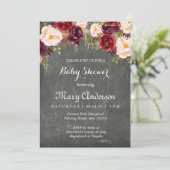 Rustikale Winter Baby Dusche einladen Einladung (Stehend Vorderseite)