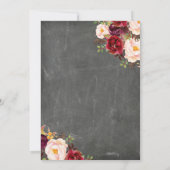 Rustikale Winter Baby Dusche einladen Einladung (Rückseite)