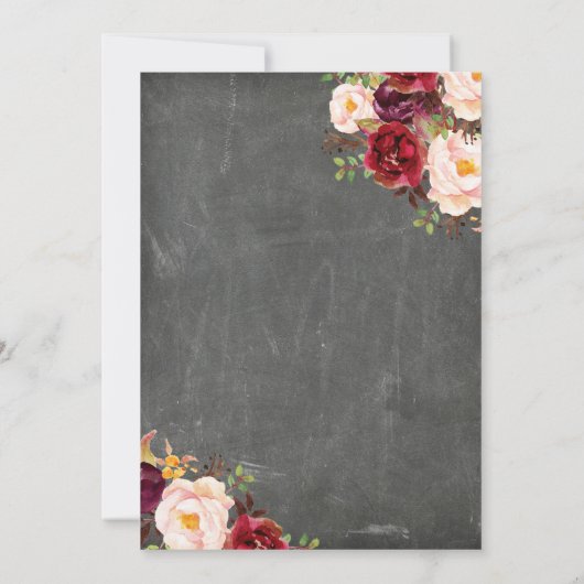 Rustikale Winter Baby Dusche einladen Einladung (Rückseite)