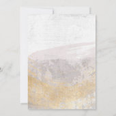 Rustikale Winter Citrus Pine Baby Dusche Einladung (Rückseite)