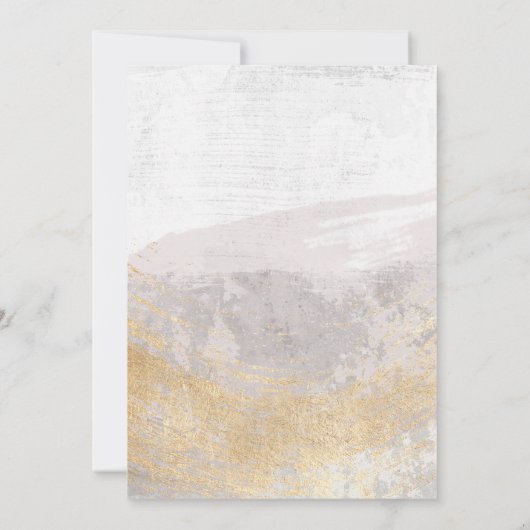 Rustikale Winter Citrus Pine Baby Dusche Einladung (Rückseite)