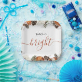 Rustikale Winter Citrus & Pine Feiertag Pappteller (Party)