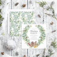 Rustikale Winter Filet Kone Wreath Holiday Party