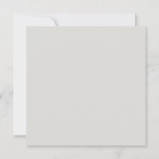 Rustikale Winter Forest Square Engagement Party Einladung (Rückseite)