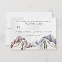 Rustikale Winter-Hochzeit im Bergwald - RSVP