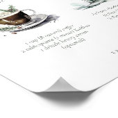 Rustikale Winter-Hochzeit - Signature Drinks ID104 Poster (Ecke)