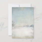 Rustikale Winter Mountain Lodge UAWG Antwort Einladung (Rückseite)