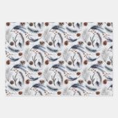 Rustikale Winter Pine Cones Spruce Blätter Zweigst (Vorderseite 3)