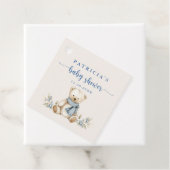 Rustikale Winter-Teddybär-Babyshower-Geschenkanhän Geschenkanhänger (Beispiel)