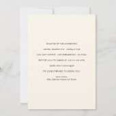 Rustikale Winter Weihnachts-Foto Party Einladung (Rückseite)