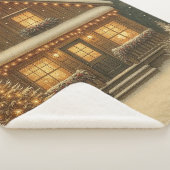 Rustikale Winter-/Weihnachtshütte Sherpadecke (3/4)