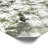 rustikale Winterbäume Schneedecke Poster (Ecke)