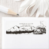 Rustikale WinterbergRücksendeadresse (Insitu)