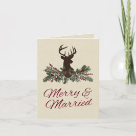 Rustikale Winterferien Pine Wedding Dankeschön Kar Dankeskarte