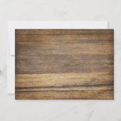 Rustikale Winterferien Weihnachts-Abendessen Einla Einladung (Rückseite)