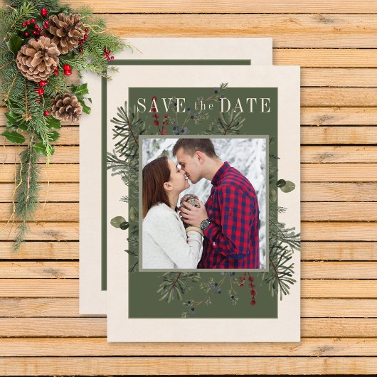 Rustikale Winterfrüchte & Pine Creme Save The Date