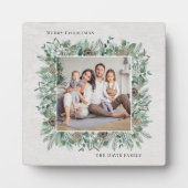 Rustikale Wintergärten Foto Wreath Fotoplatte (Vorderseite)