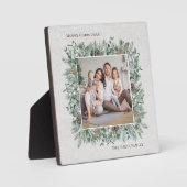 Rustikale Wintergärten Foto Wreath Fotoplatte (Vorderseite)