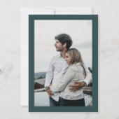 Rustikale Wintergebirge Foto Hochzeit Einladung (Rückseite)