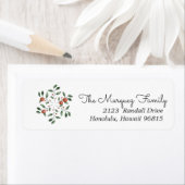 Rustikale Wintergrün Rote Berries Weihnachten (Insitu)