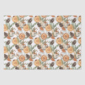 Rustikale Wintergrün Zitrusfrüchte botanische Weih Seidenpapier (Vorderseite)