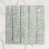 Rustikale Winterhochzeit dank Forest Green ID1049 Geschenkanhänger (Rückseite)