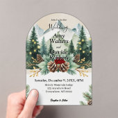 Rustikale Winterhochzeit Einladung (Insitu (Handheld))