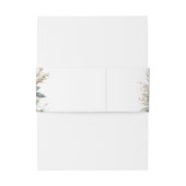 Rustikale Winterhochzeit Einladungsbanderole (Rückseitenbeispiel)