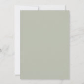 Rustikale Winterhochzeitseinladung Einladung (Rückseite)
