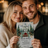 Rustikale Winterhochzeitseinladung Einladung