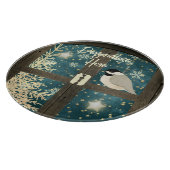 Rustikale Winterhüttensterne, Schneeflocken Schneidebrett (Ecke)