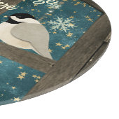 Rustikale Winterhüttensterne, Schneeflocken Schneidebrett (Ecke)