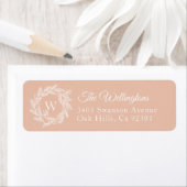 Rustikale Winterkleider-Monogram-Blush-Adresse (Insitu)