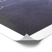 Rustikale Winterkunst abstraktes Gemälde mit klöst Poster (Ecke)