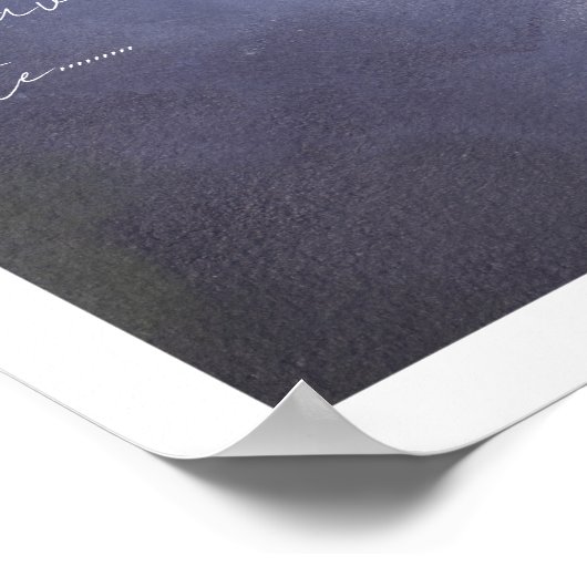 Rustikale Winterkunst abstraktes Gemälde mit klöst Poster (Ecke)