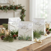 Rustikale Winterlandschaft Berries Pine Cone Weddi Geschenkschachtel