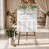 Rustikale Winterlandschaft Berries Pine Cone Weddi Poster