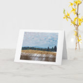 Rustikale Winterlandschaft im Gebirge Karte (Gelbe Blume)