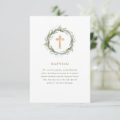 Rustikale Winterlandschaft | Kranken und Taufen Begleitkarte (Stehend Vorderseite)