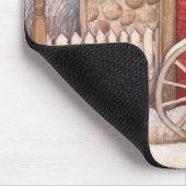 Rustikale Winterlandschaft Mousepad (Ecke)