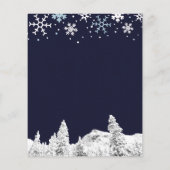 Rustikale Wintermädchendusche (Rückseite)