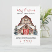 Rustikale Wintermauer Weihnachten (Stehend Vorderseite)